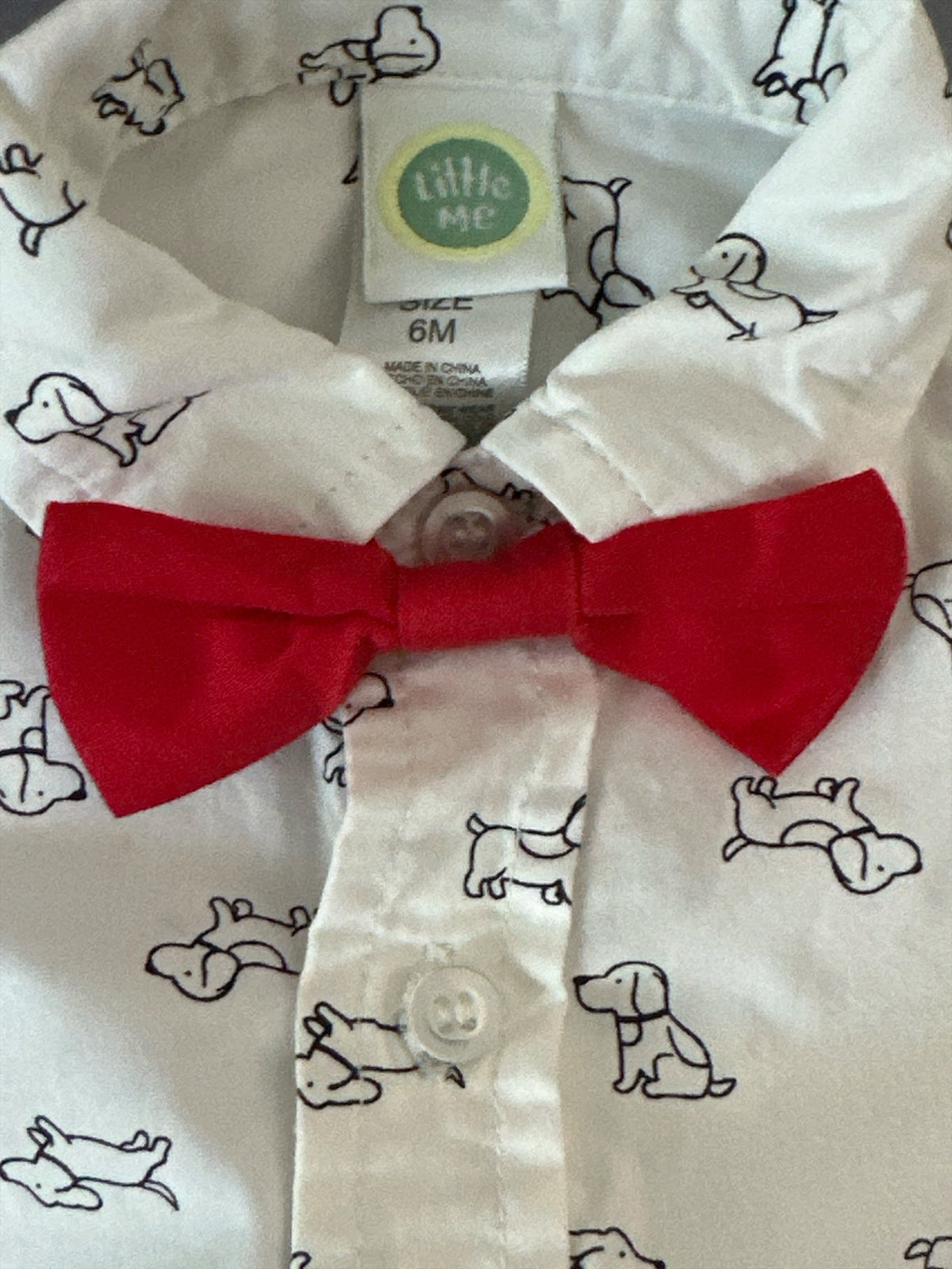 Little Me Button Down Body Suit 6mo