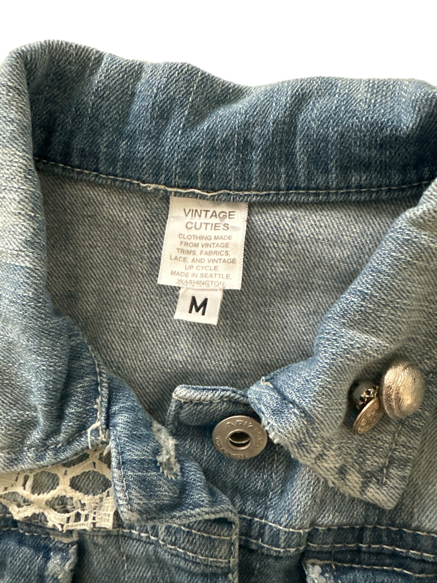Denim and Lace Jacket Sz 5-6
