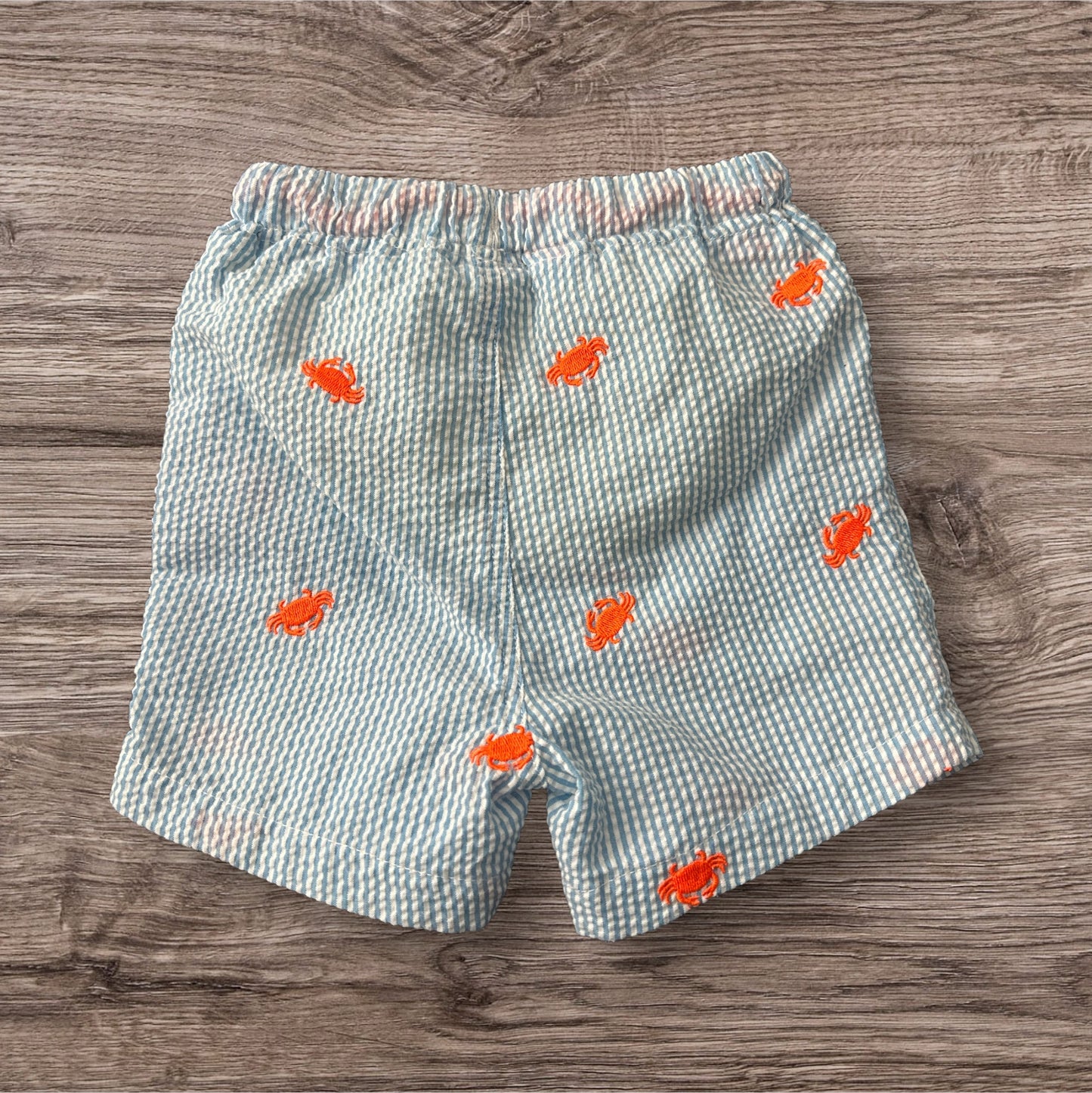 Baby Boden Seer Sucker Swim Shorts