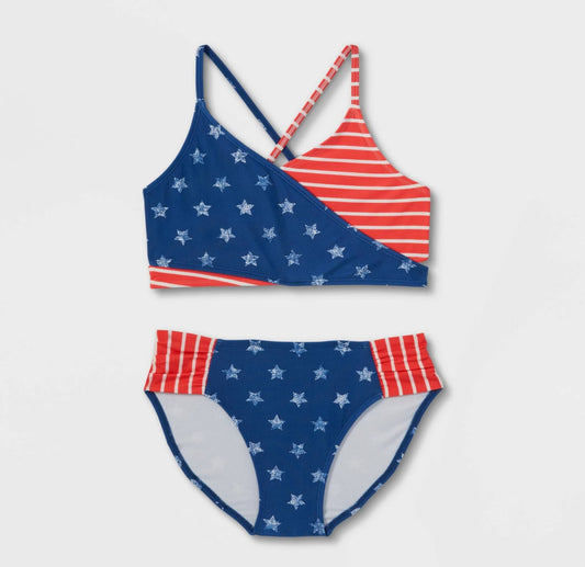 Art Class American Flag Print Swimwear