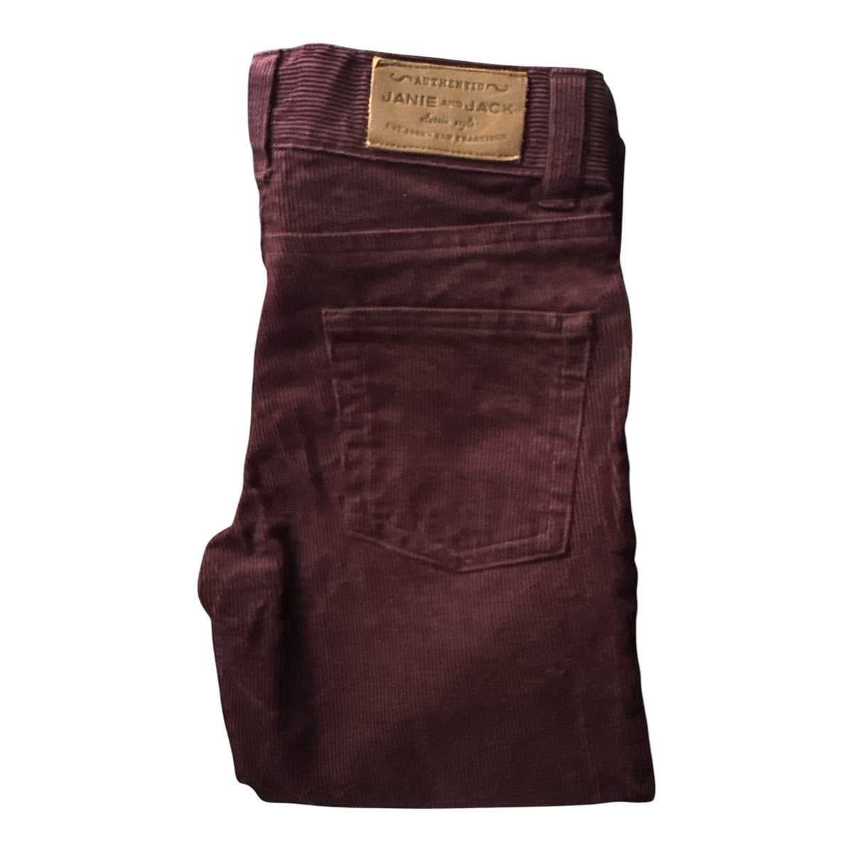 Janie and Jack Boys Corduroy Pants Burgundy Maroon 4T
