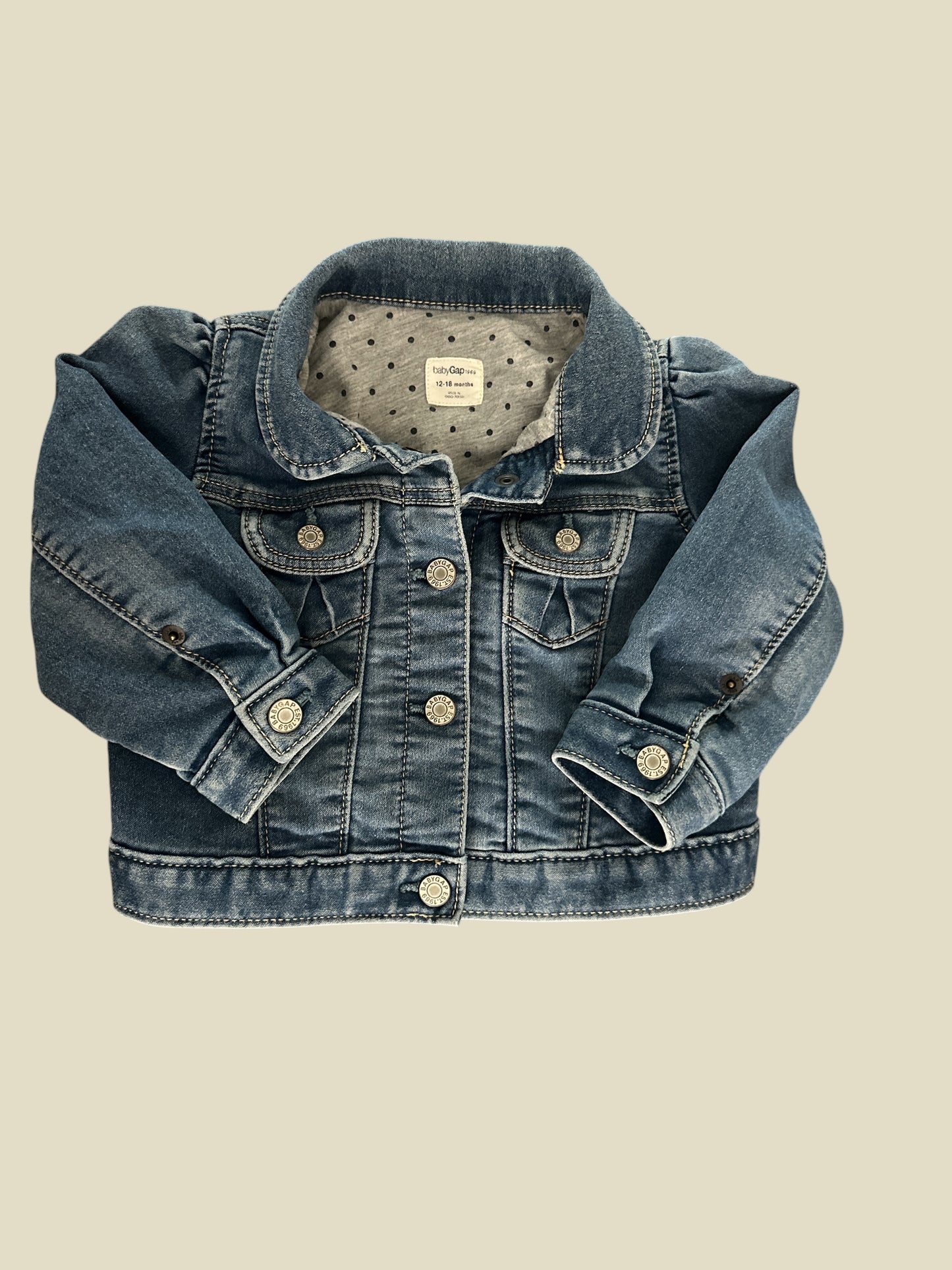 BabyGap Toddler Girl Lined Denim Jacket 12-18