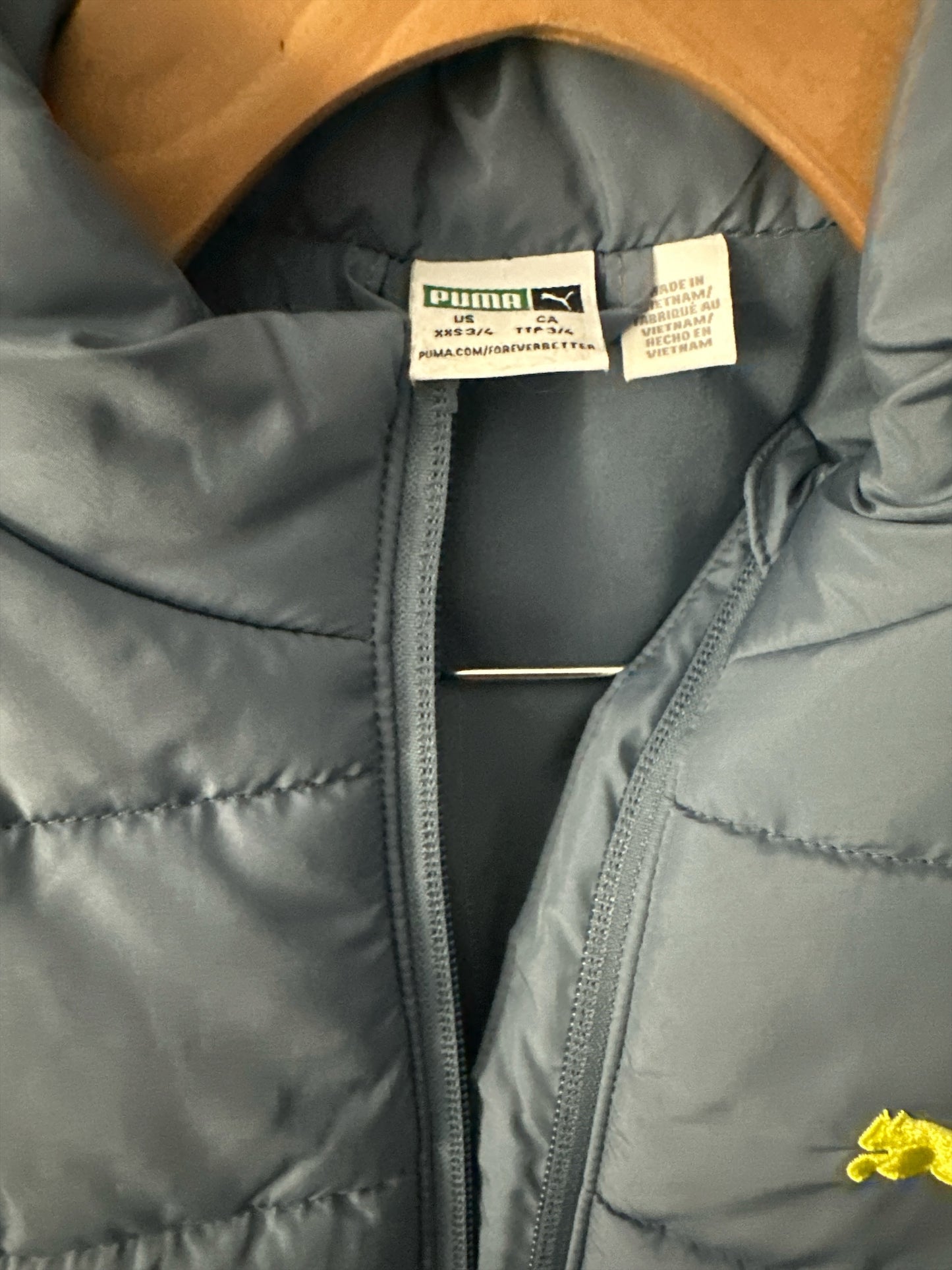 PUMA Kids Puffer Vest- Size XXS, 3-4