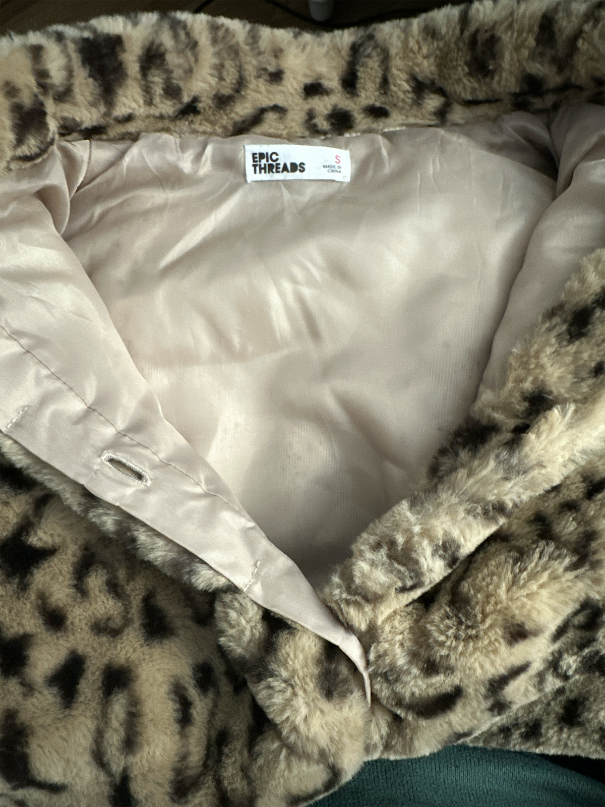 Girls' Epic Threads Leopard Print Faux-Fur Vest Size Small