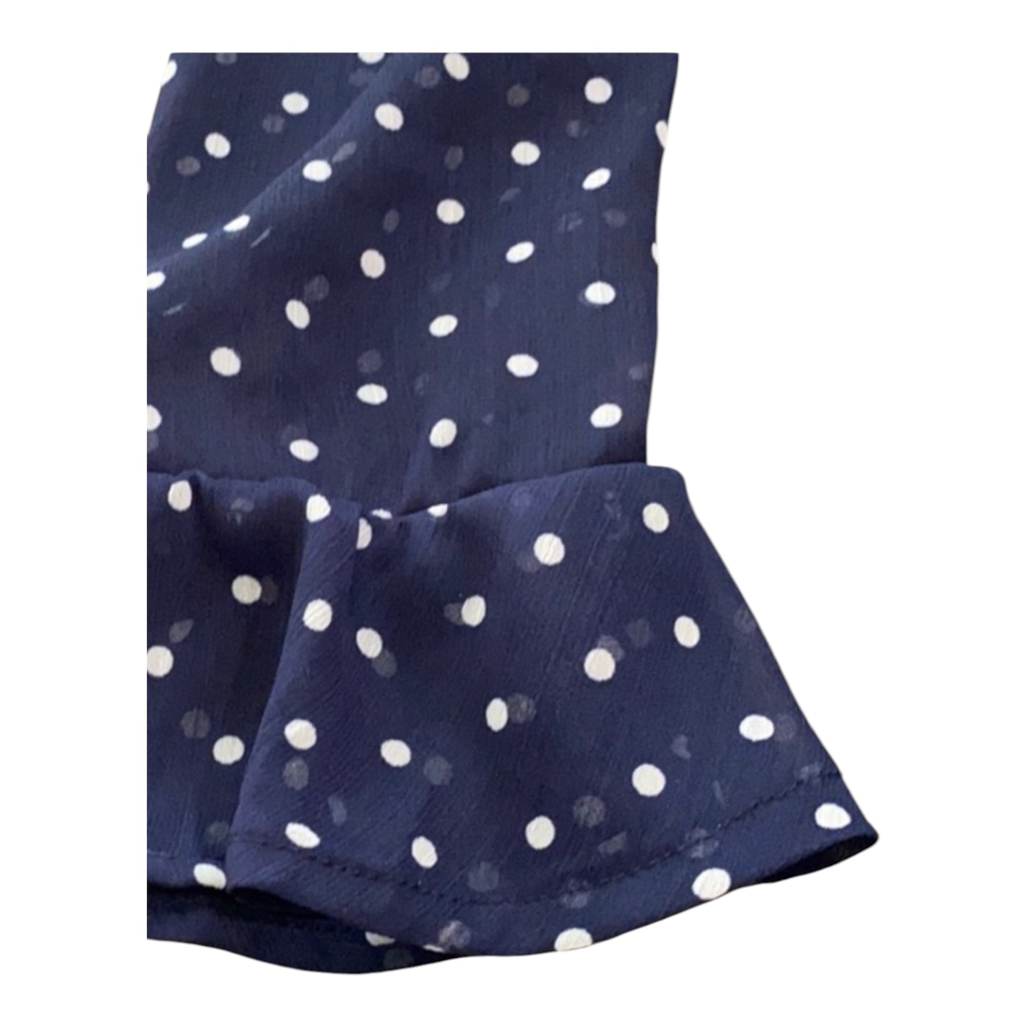 Epic Threads Girls Navy & White Polka Dot Smocked Blouse