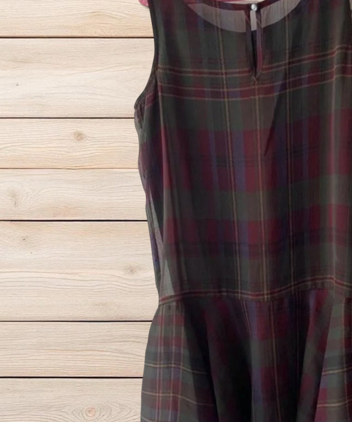 Polo Ralph Lauren Girls Plaid Chiffon Tanija Dress Size 8 Tartan