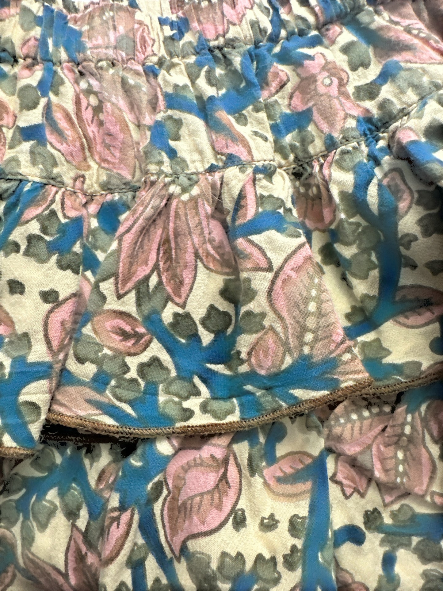 Peek Kids "Little Peanut" Floral Tiered Ruffle Toddler Skirt – Size 12-18 Months