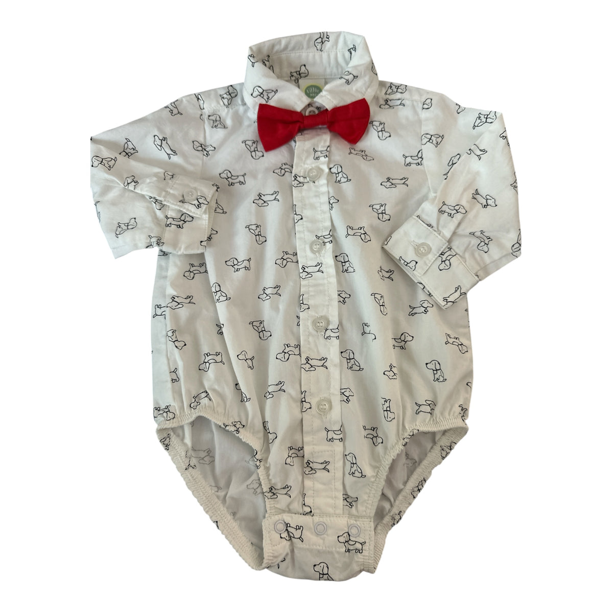 Little Me Button Down Body Suit 6mo
