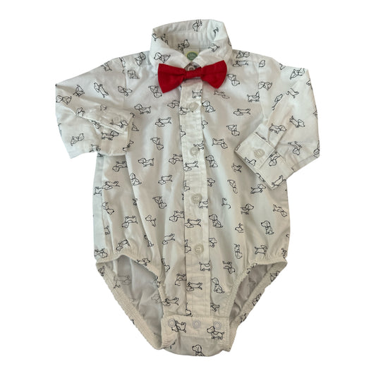 Little Me Button Down Body Suit 6mo