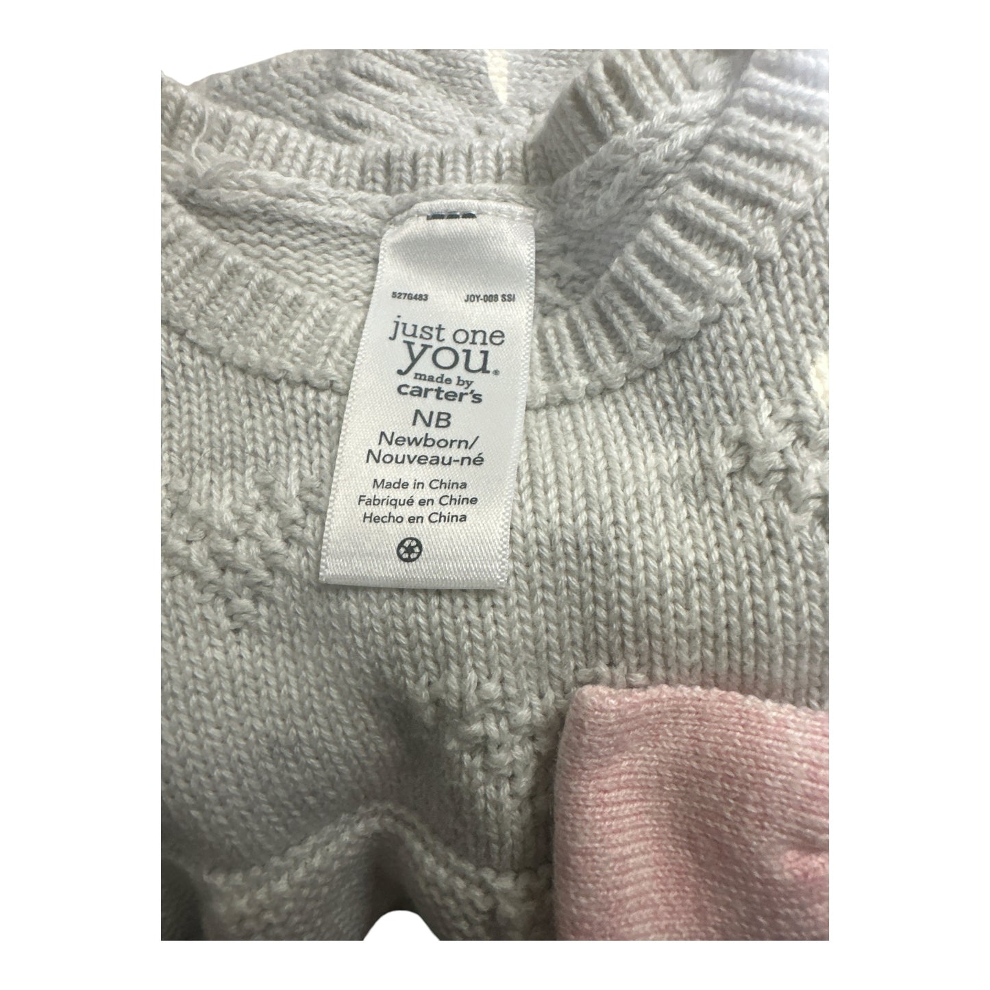 Carter’s Newborn Tiered Knit Long-Sleeve Sweater Dress with Bow
