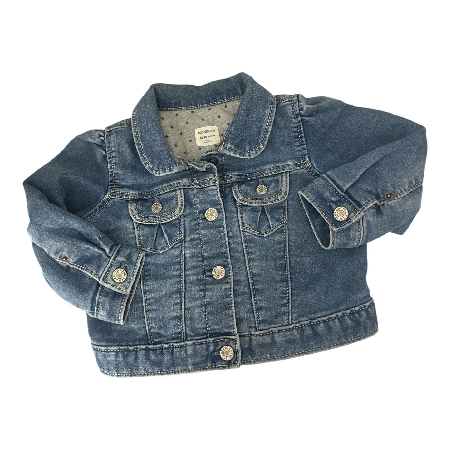 BabyGap Toddler Girl Lined Denim Jacket 12-18