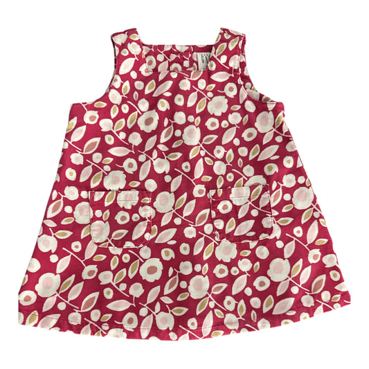 Vintage 2002 GAP Baby Floral Corduroy Jumper Dress 6–12M