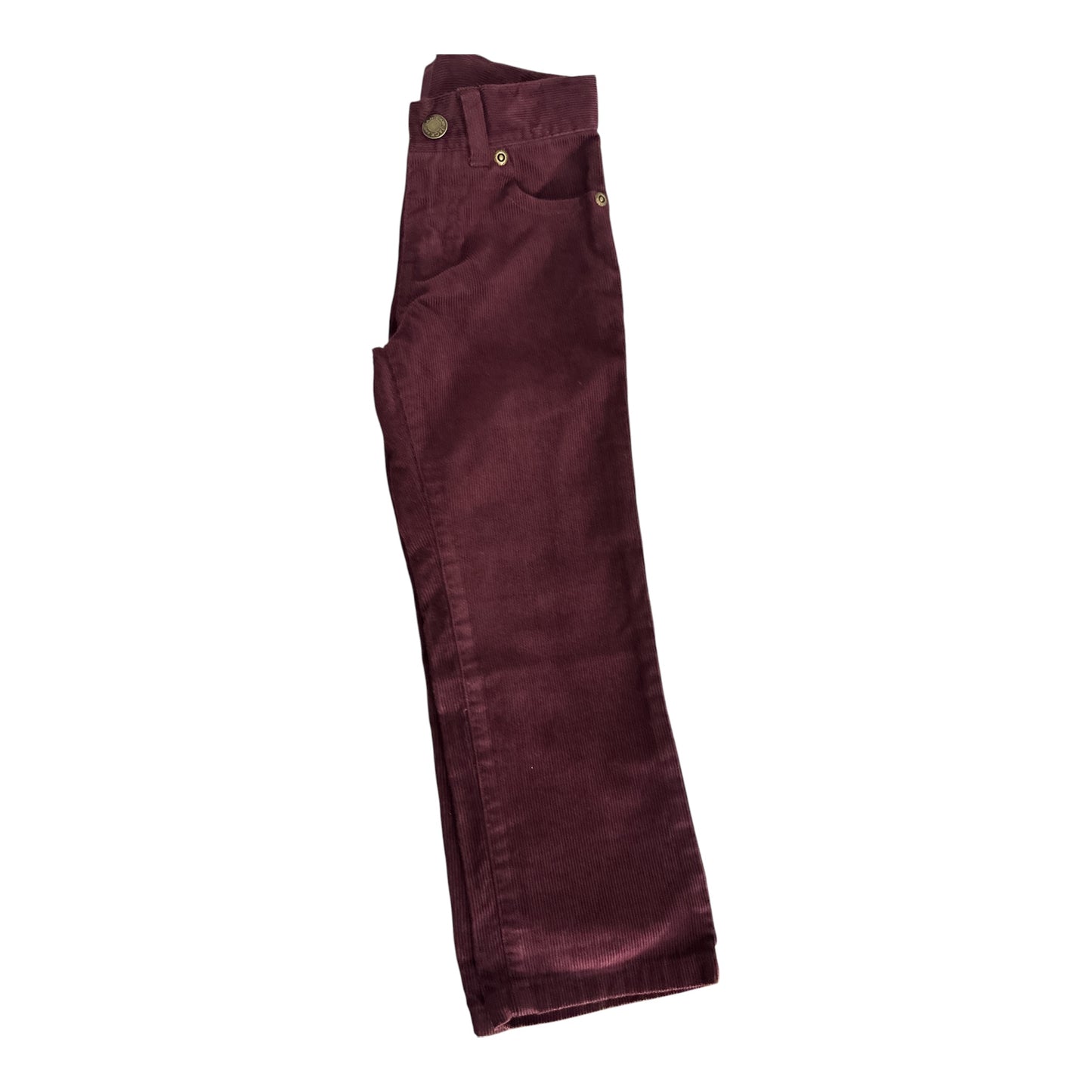 Janie and Jack Boys Corduroy Pants Burgundy Maroon 4T