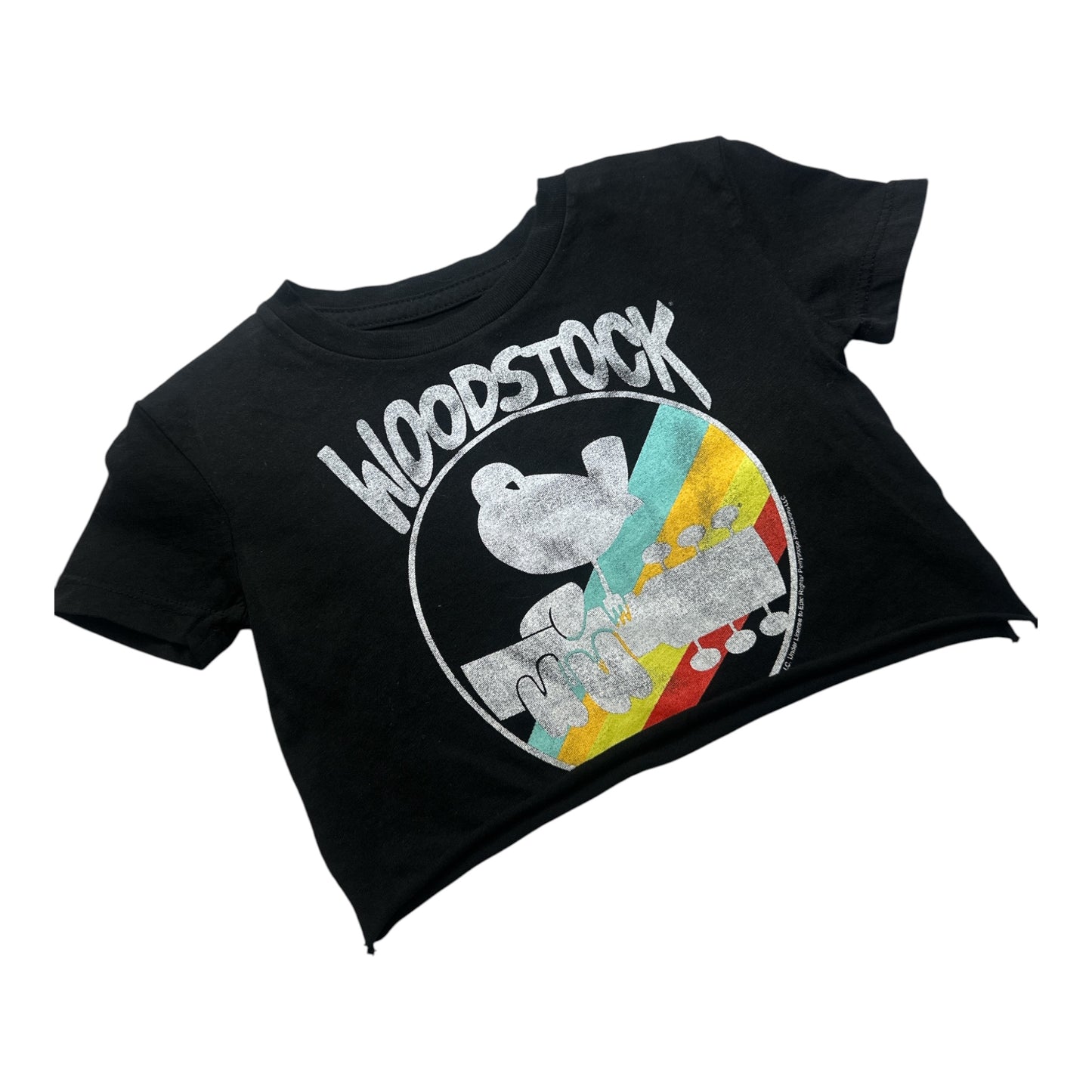 Rowdy Sprout Woodstock Organic Crop Tee- Retro Band Shirt
