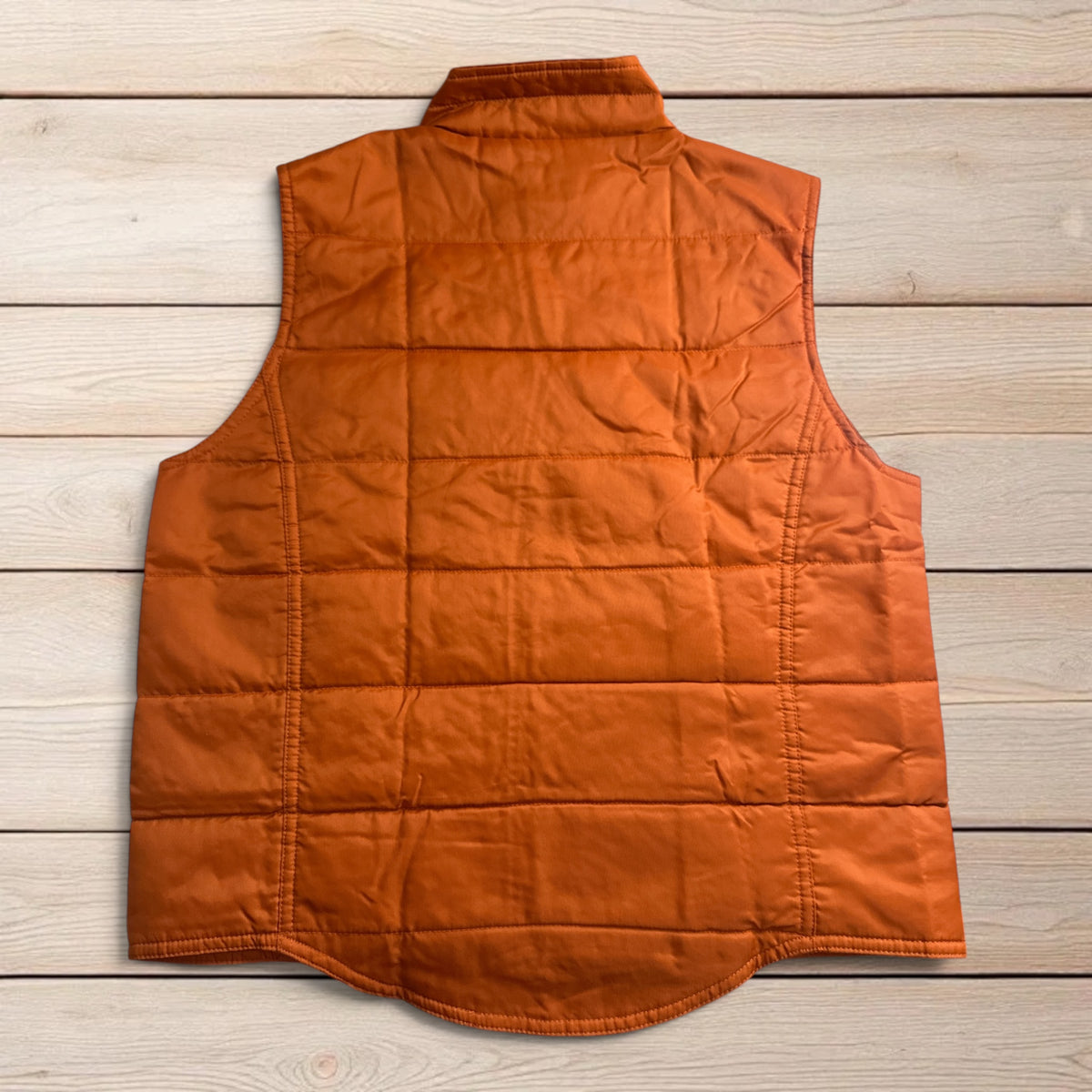 Vintage 1999 GAP Lightweight Quilted Vest -Burnt Orange -Size S