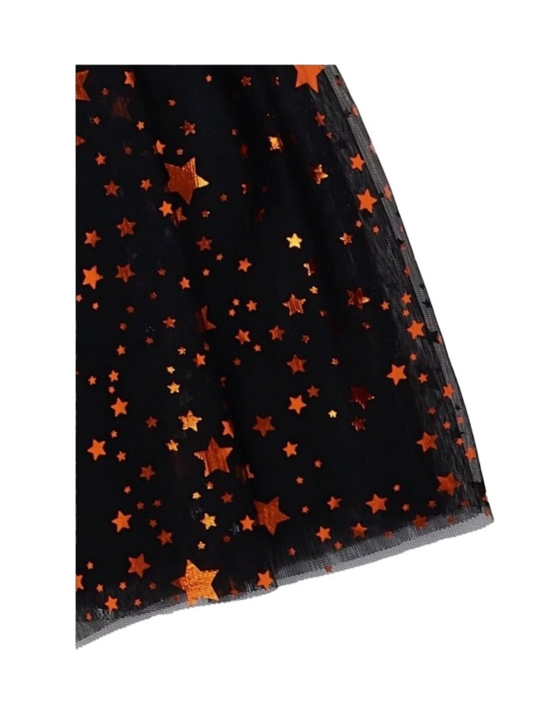 Way to Celebrate Halloween Girls Foil Mesh Tutu Skirt