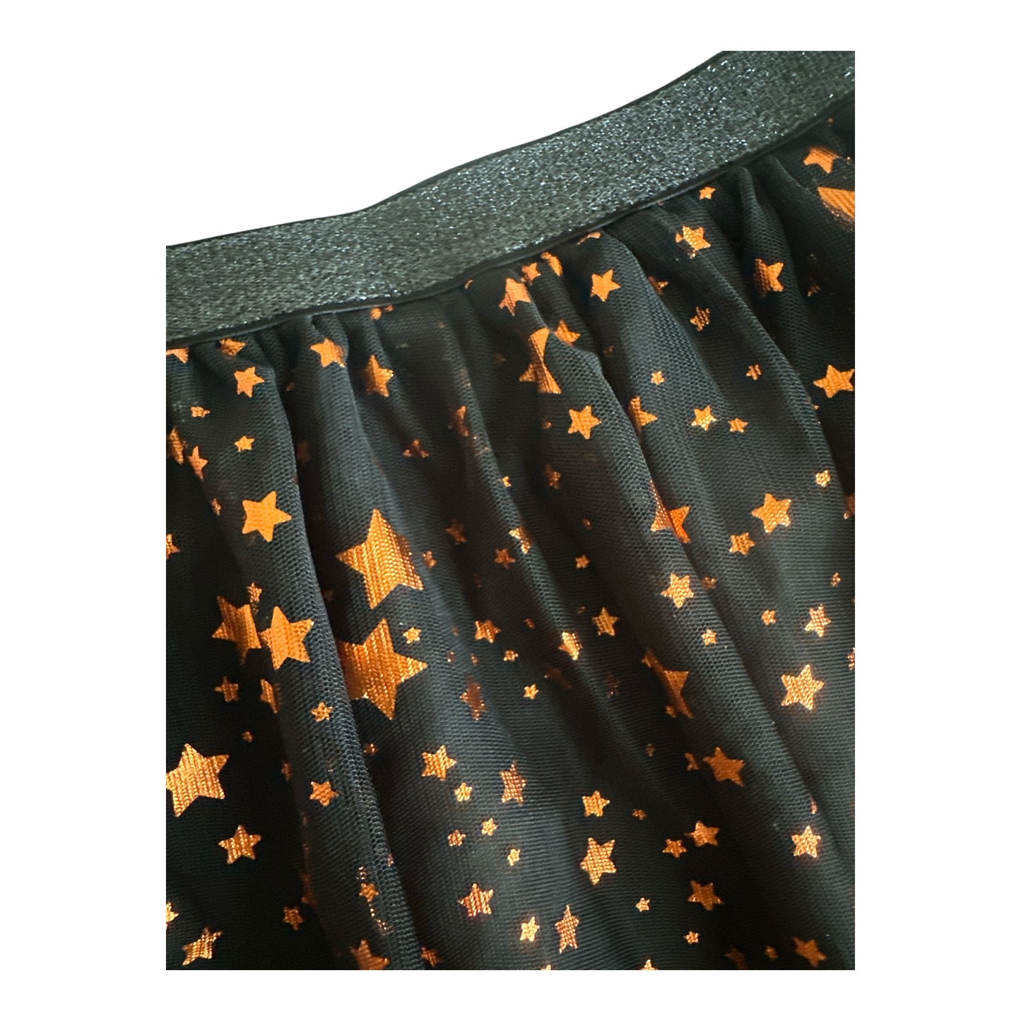Way to Celebrate Halloween Girls Foil Mesh Tutu Skirt
