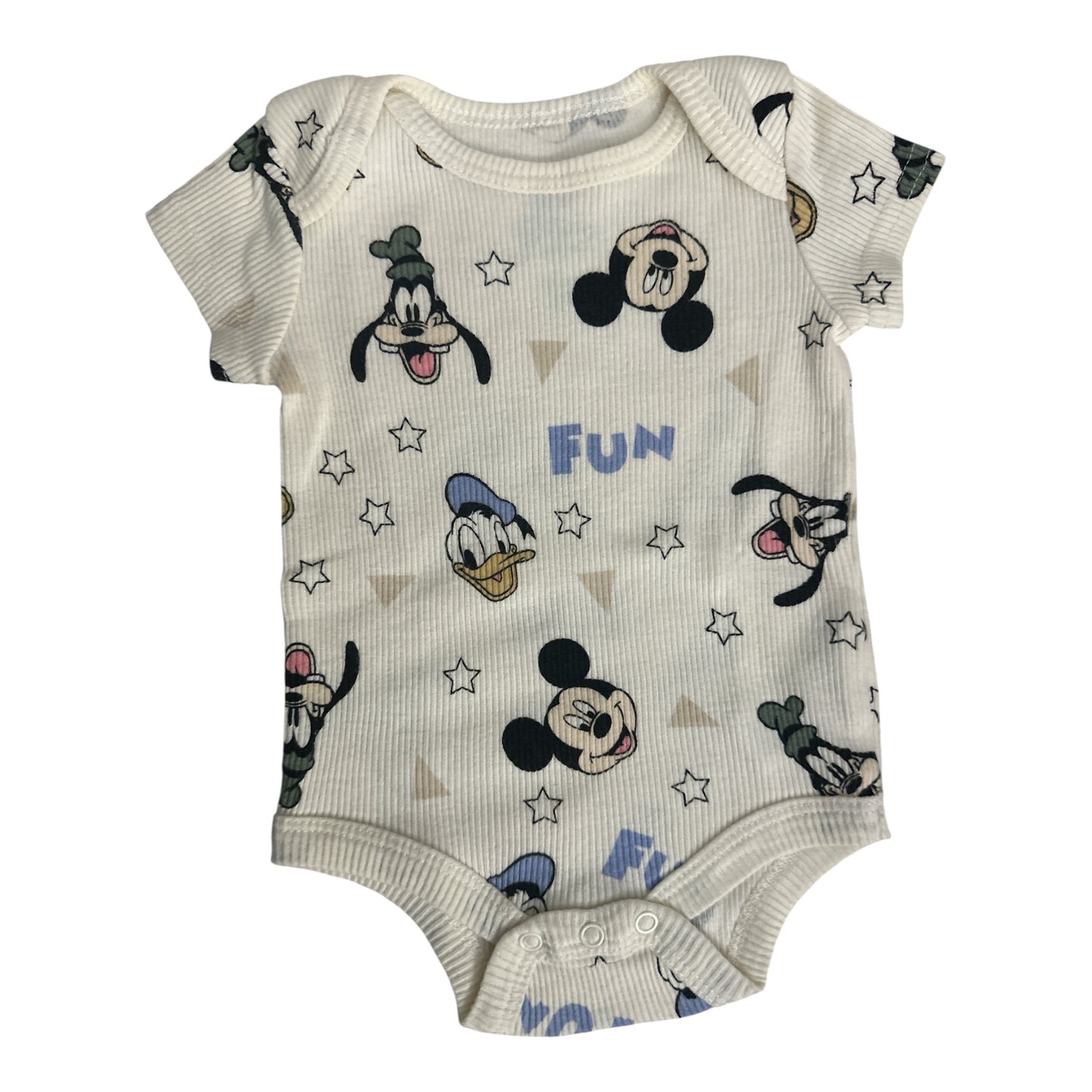 Mickey Mouse & Friends Ribbed Bodysuit and Pants Set - Size 0-3 Months