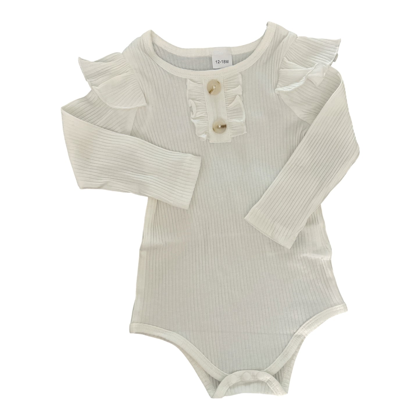 Long Sleeve Ribbed Bodysuit 12-18mo