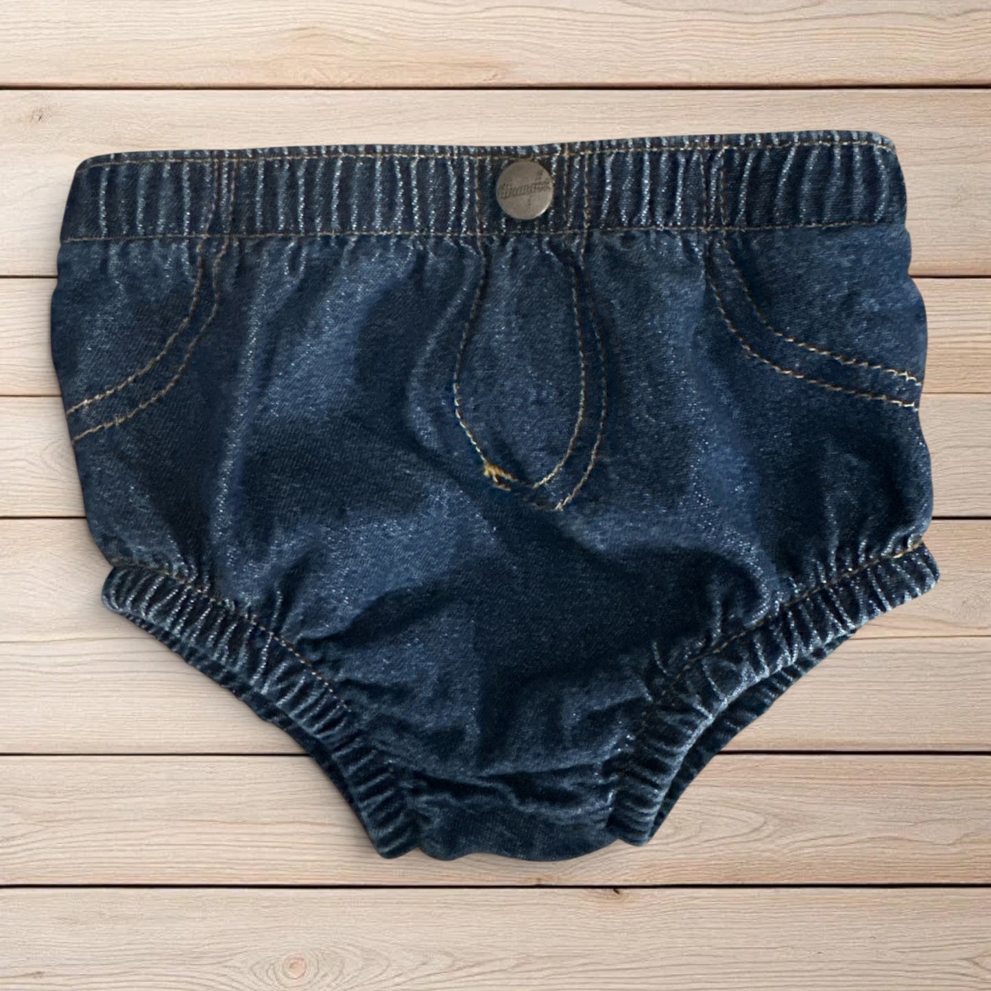 Wrangler Baby Denim Diaper Cover Unisex 6M