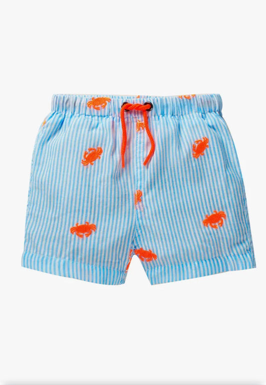 Baby Boden Seer Sucker Swim Shorts