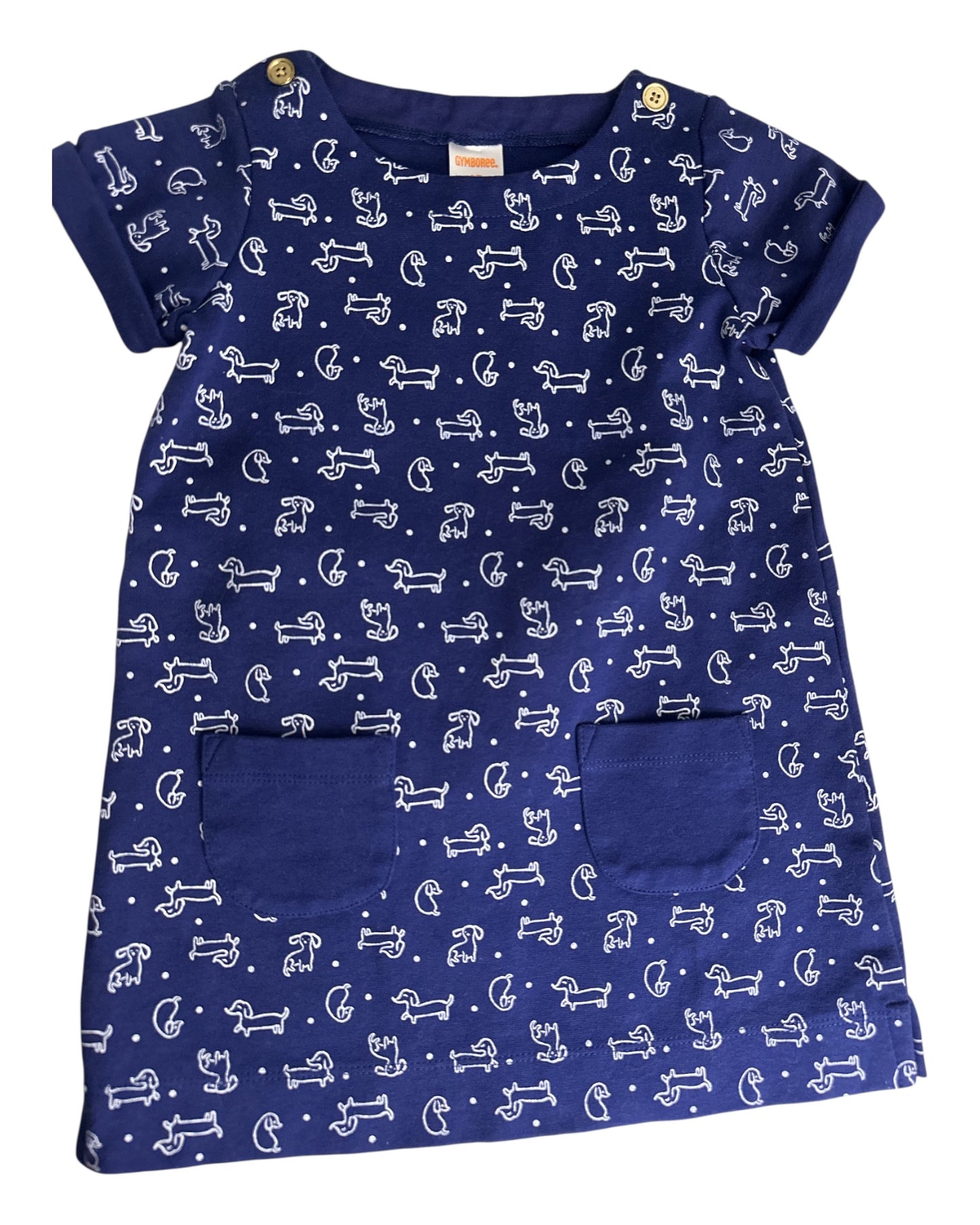 Gymboree Dog Print Dress 3T