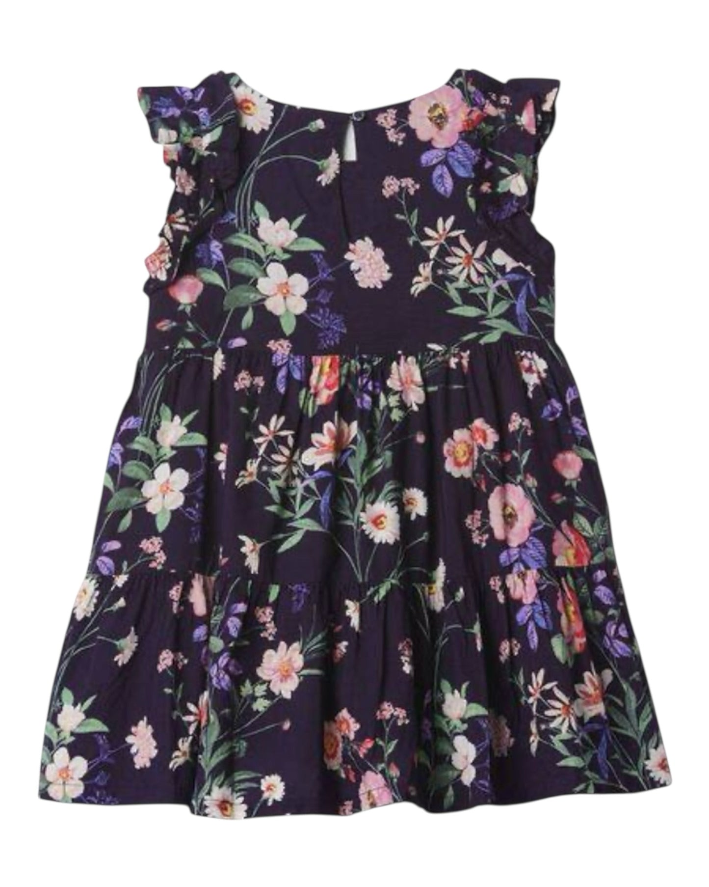 Gap Navy Blue floral Dress and Bottoms 18-24mo