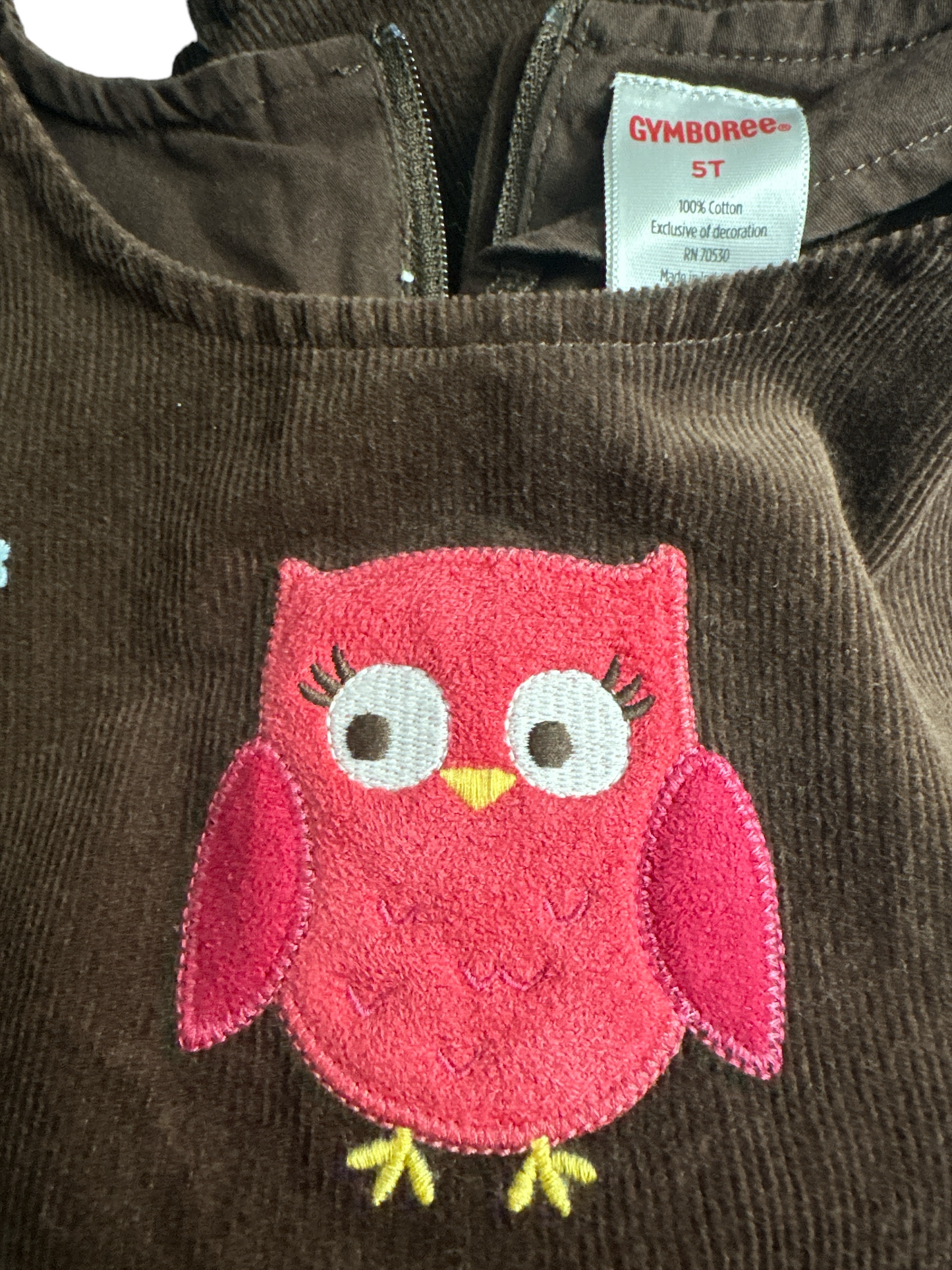 Gymboree Owl Corduroy Jumper Dress