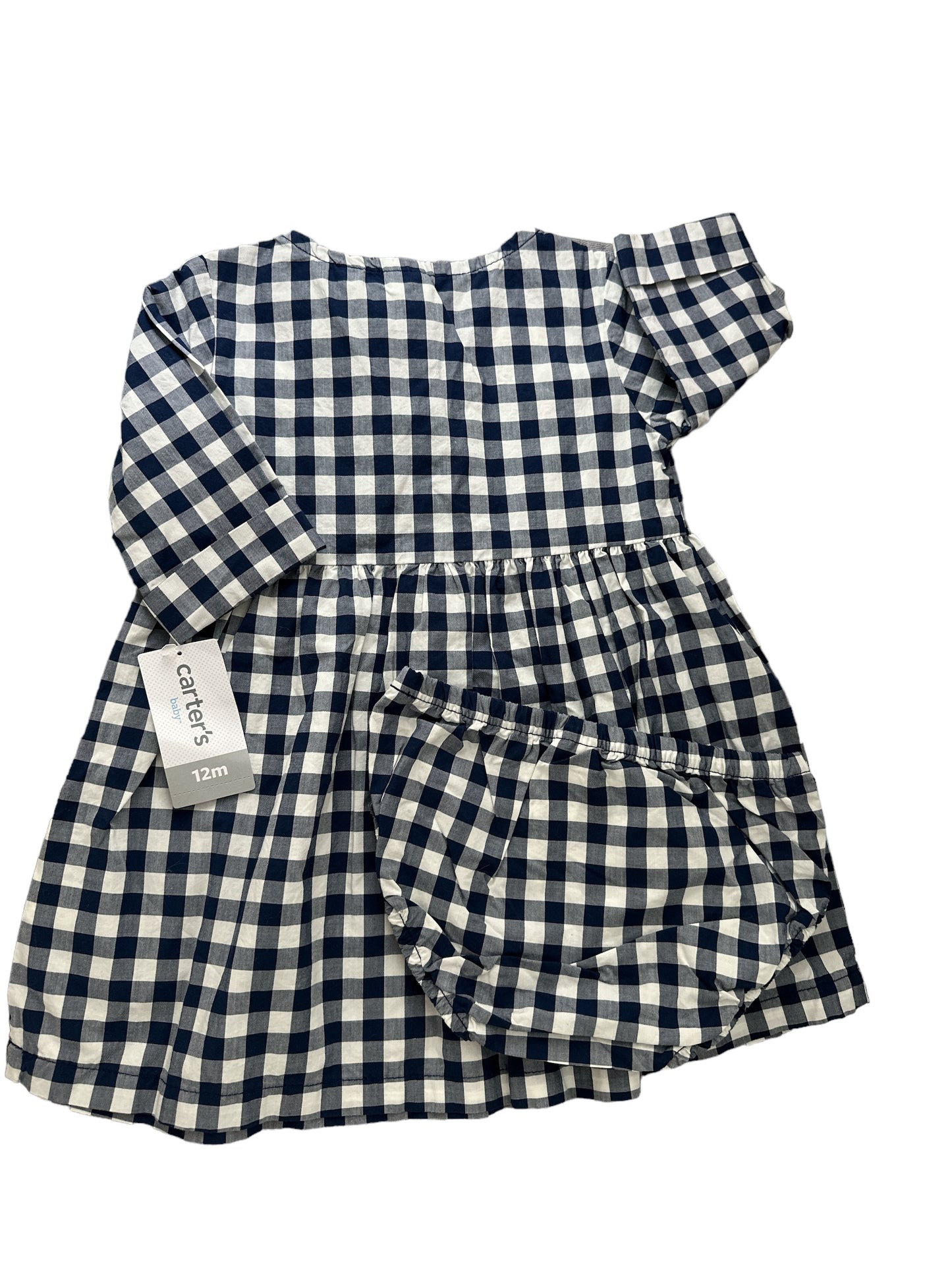 Carters Gingham Embroidered Dress