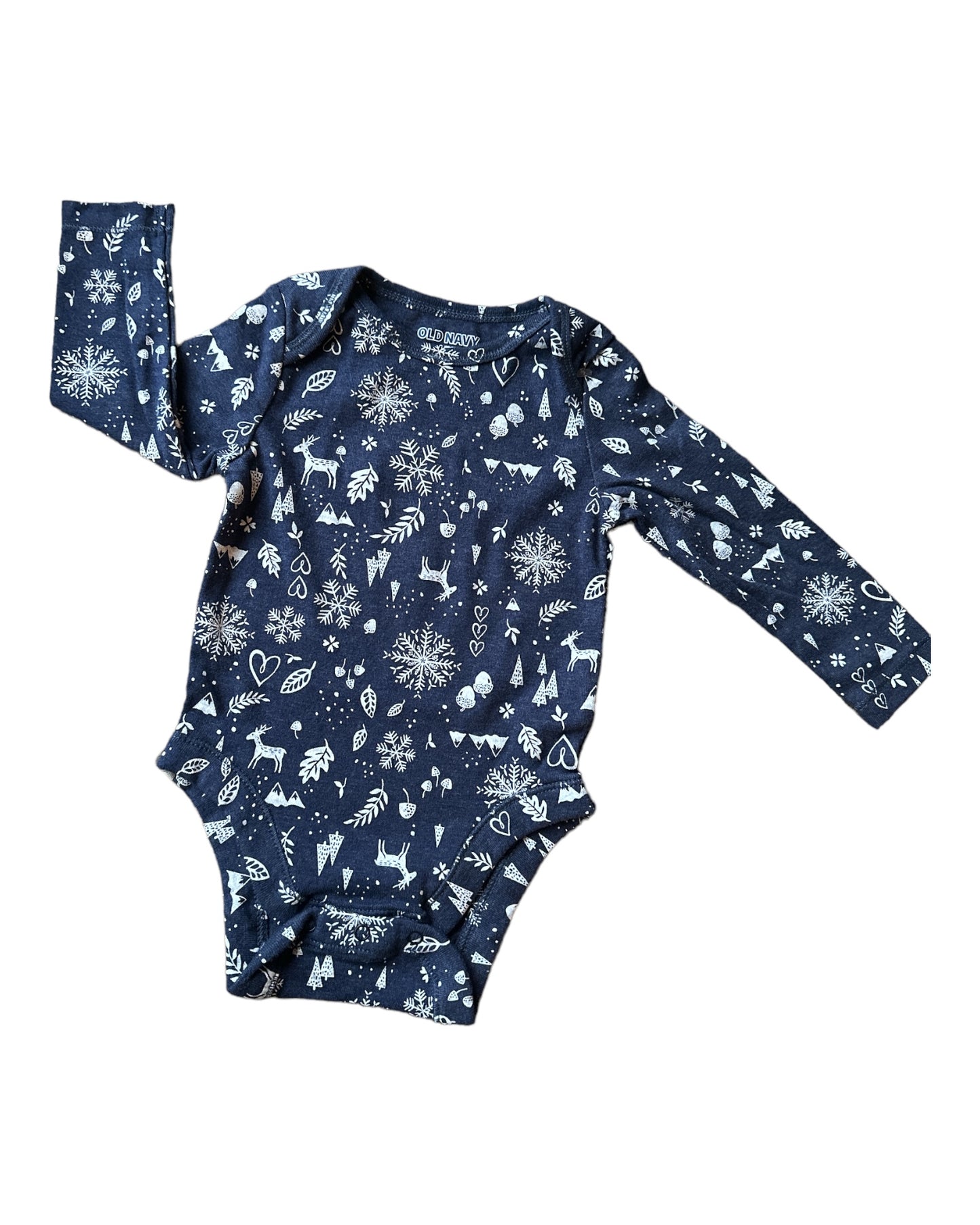 Old Navy Winter Print Bodysuit