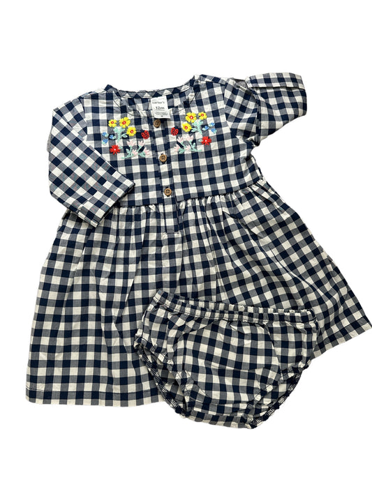 Carters Gingham Embroidered Dress