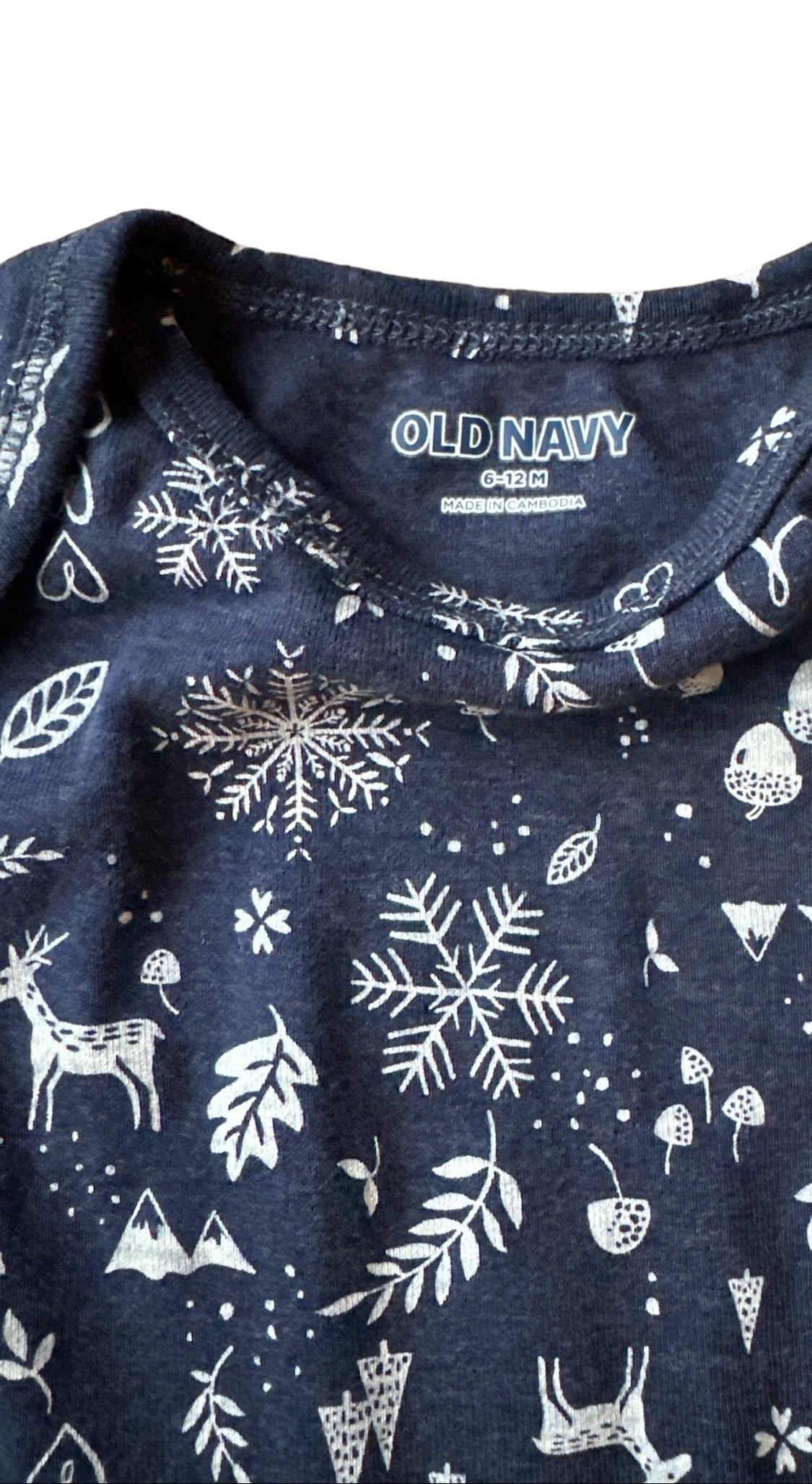 Old Navy Winter Print Bodysuit