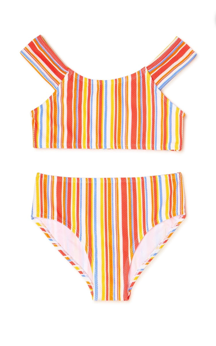 Wonder Nation 2-Piece Striped Bikini Swimsuit