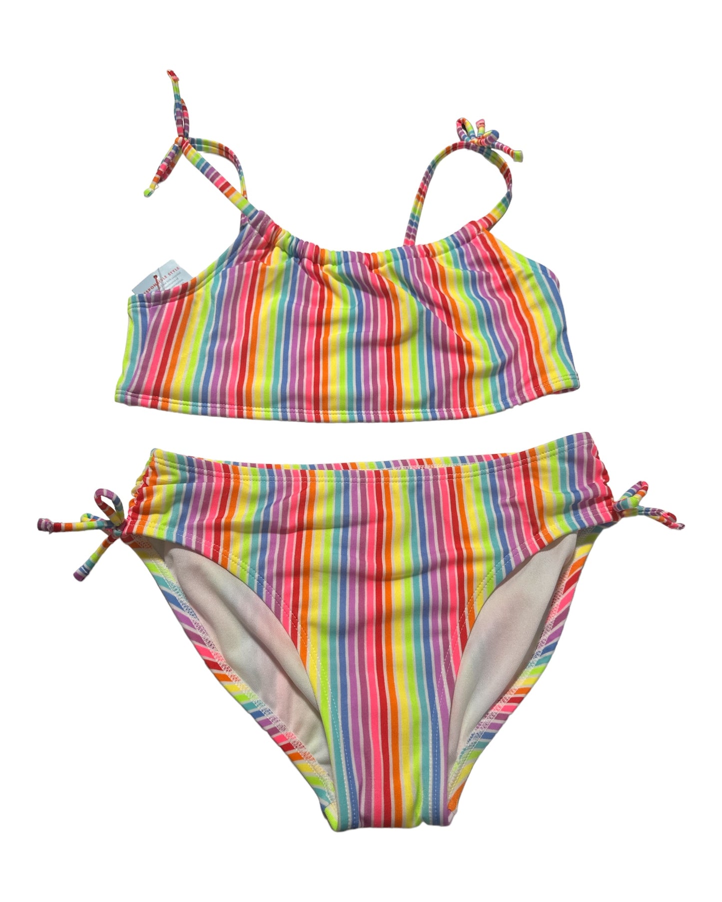 Cat and Jack Rainbow Striped Bikini Set