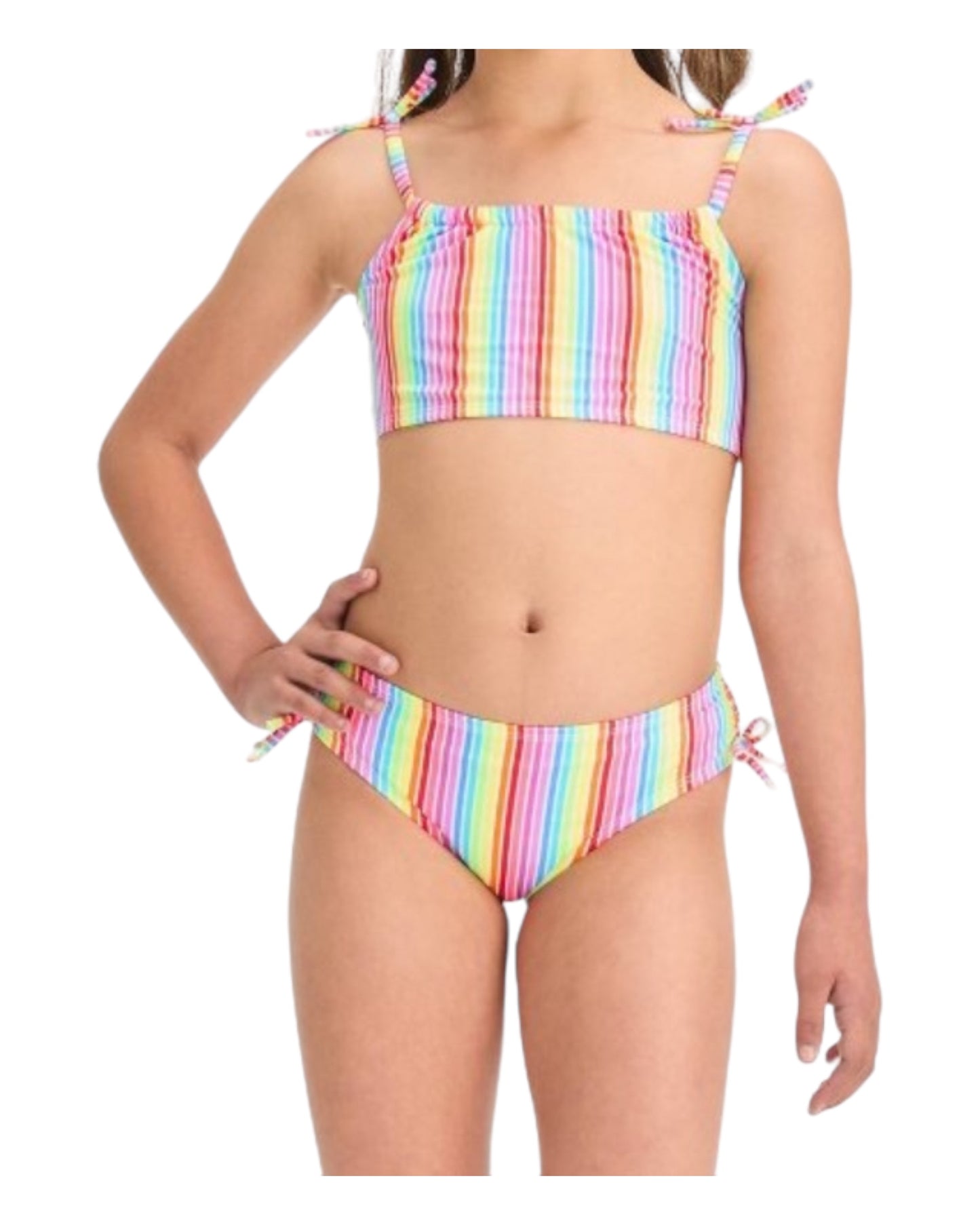 Cat and Jack Rainbow Striped Bikini Set