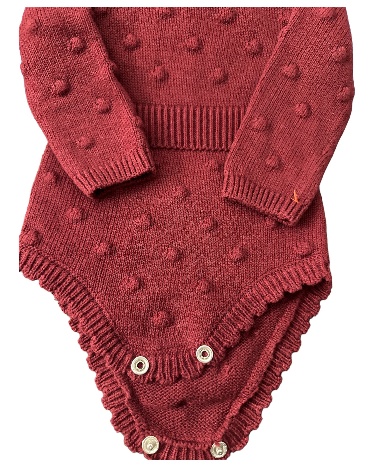 Cat and Jack Knitted Bobble Romper