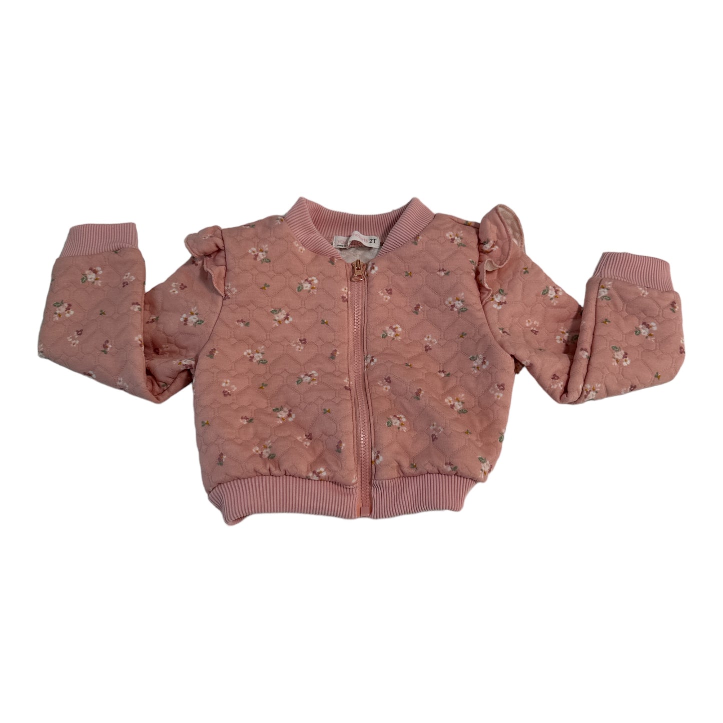 Toddler Girls Zip-up Sweater