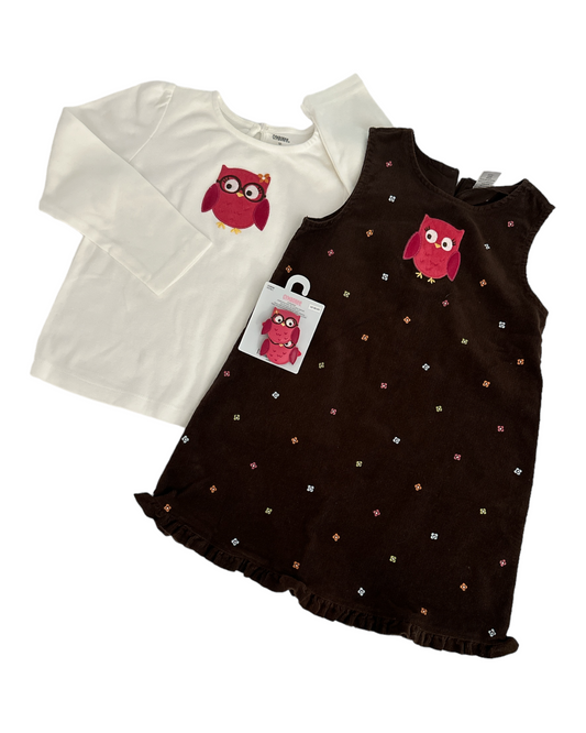 Gymboree Owl Corduroy Jumper Dress