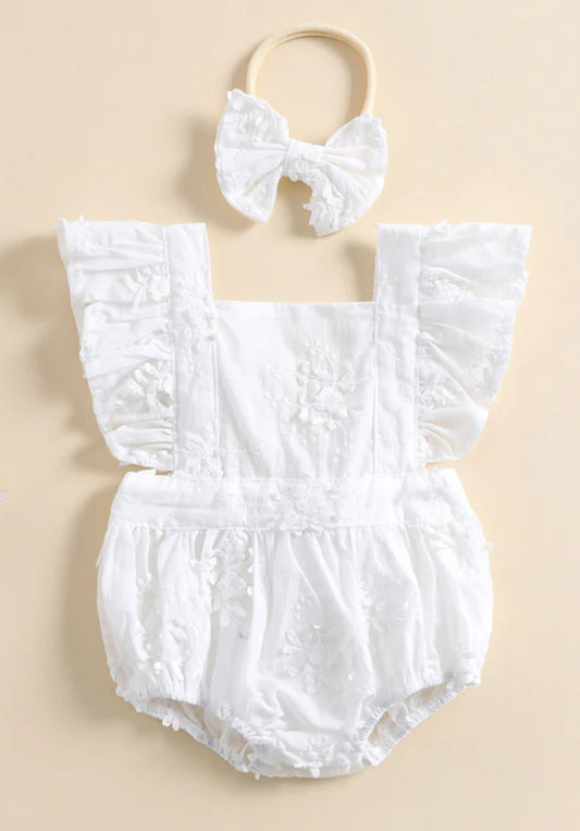 Boutique Baby Romper and Headband